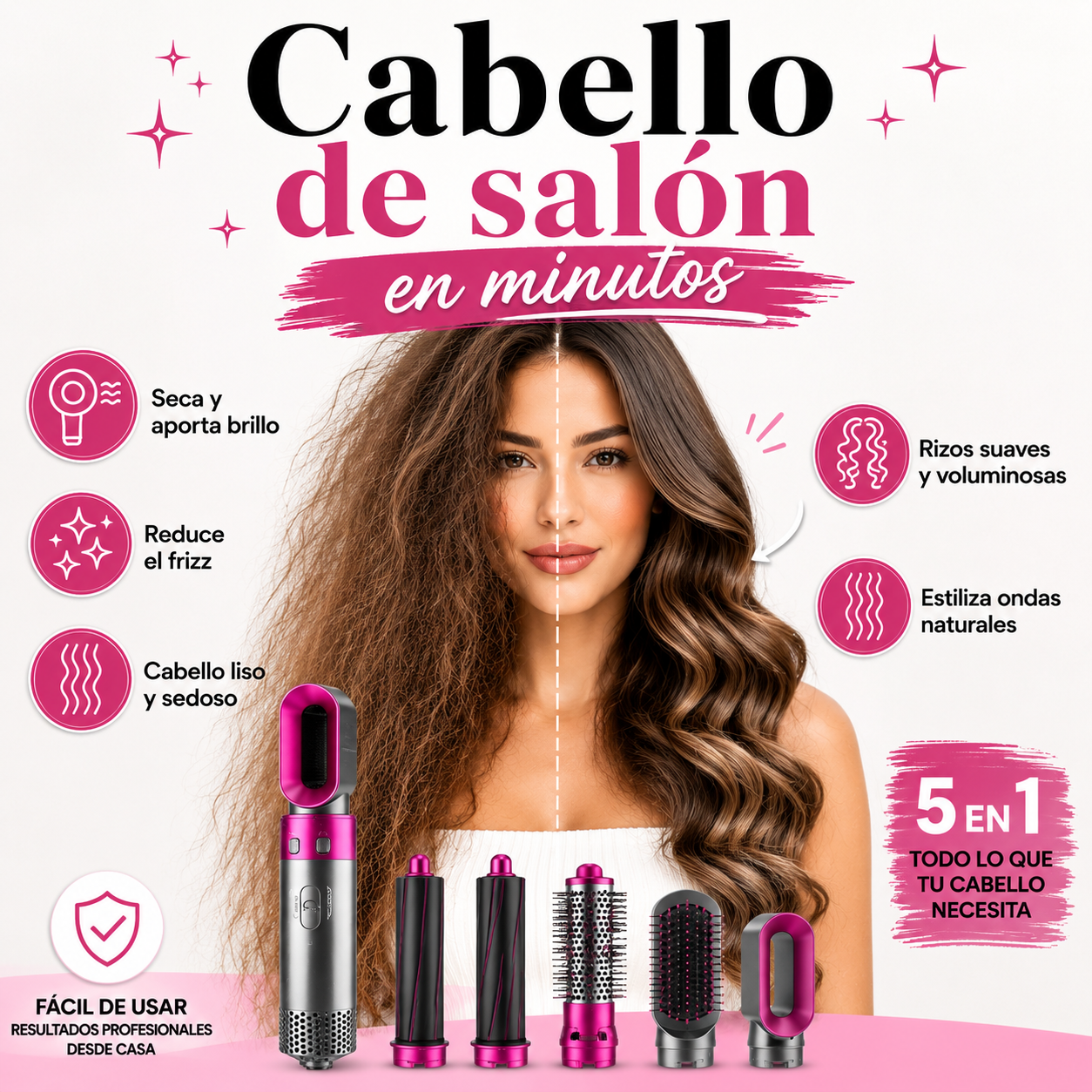 ✨LilaGlow™ : seca, alisa, riza y da volumen con acabado profesional desde casa